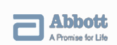 A blue and white logo of the company abbvie.