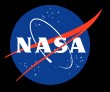A nasa logo with the word " nasa ".