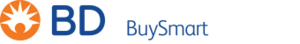 A blue and black logo for buysmart.