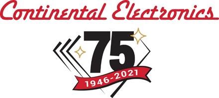 A red and black logo for the 7 5 th anniversary of mental electric.