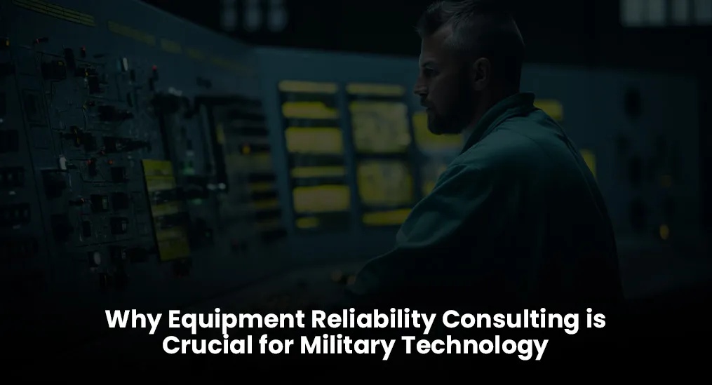 Reliability consultant reviewing data to enhance the durability of military devices.