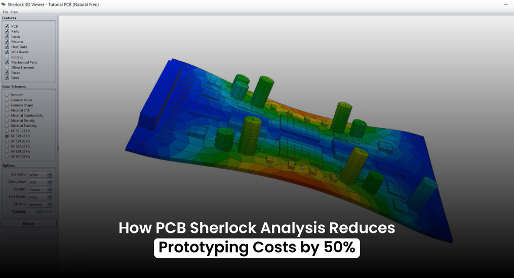 PCB Sherlock Analysis helps reduce prototyping costs by 50%, optimizing product development.
