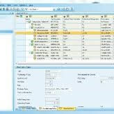 A screen shot of the sap business unit.